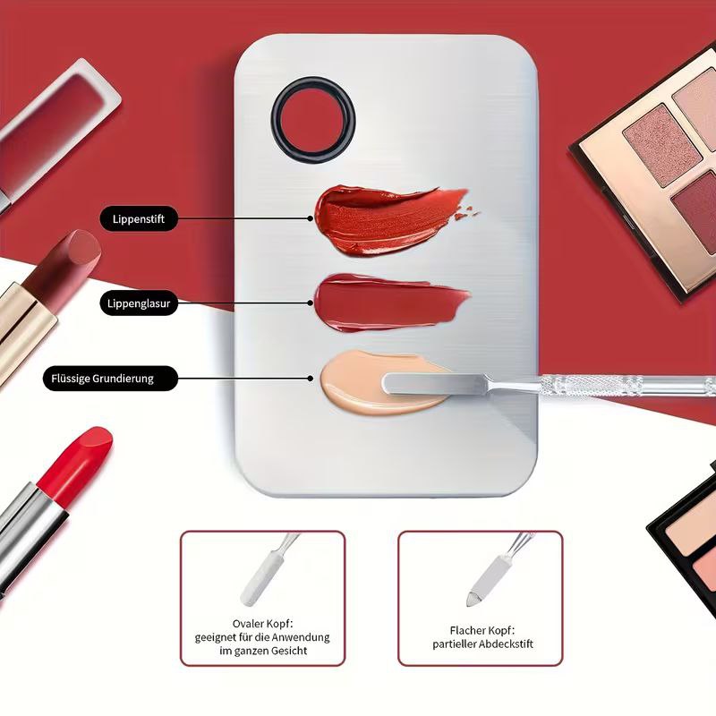 Makeup Mixing Palette, Stainless Steel