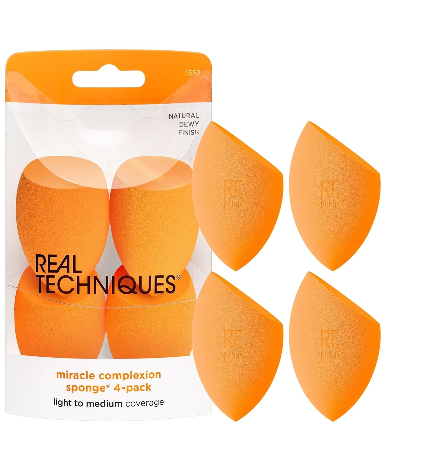 Real Techniques  Beauty Sponge Makeup Blender, Set of 4