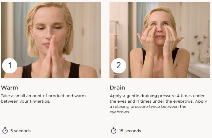 سيروم كلارنس المزدوج لشدّ وترطيب منطقة العين، مركز مضاد للشيخوخة