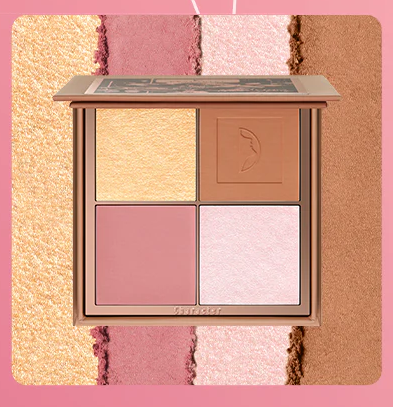 CHARACTER Blush & Highlighter Palette Golden Hour Glow