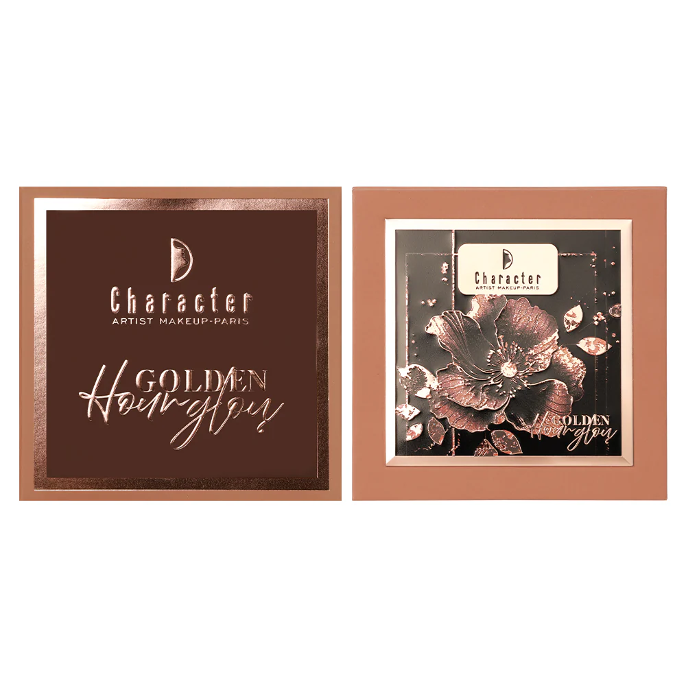 CHARACTER Blush & Highlighter Palette Golden Hour Glow