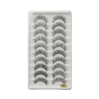 3D Eyelashes Set (10 Pairs)