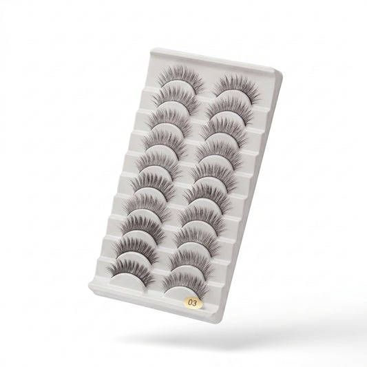 3D Eyelashes Set (10 Pairs)