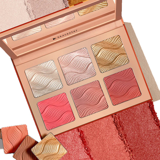 باليت بلاشر و جلو - 6 ألوان من كاركتر