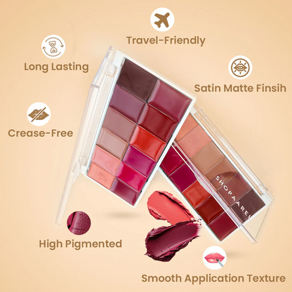 Shopaarel  Rich Color Lip Palette