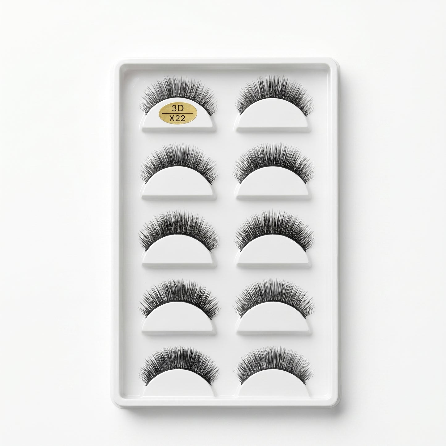 3D False Eyelashes Set (5 Pairs)