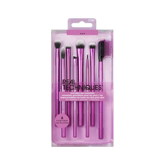 Real Techniques Everyday Eye Essentials Makeup Brush - 8 Pieces