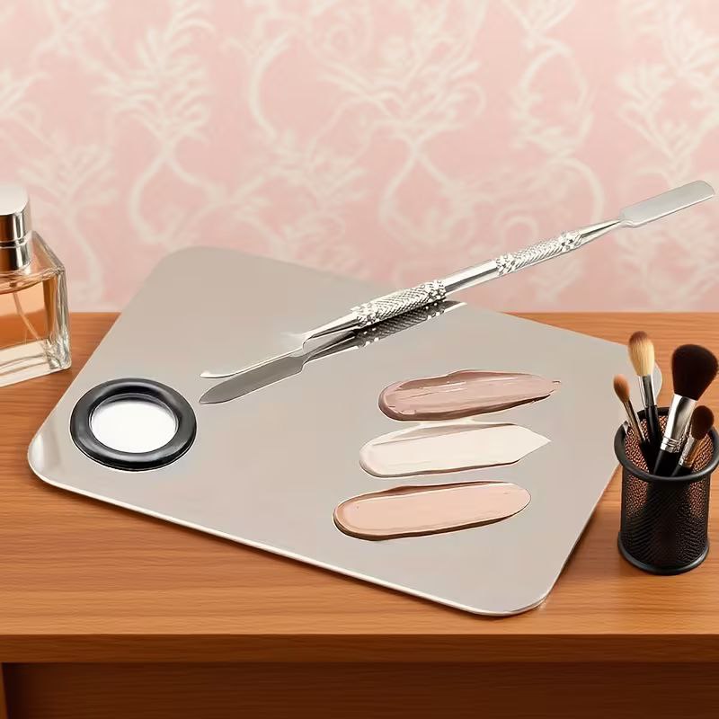 Makeup Mixing Palette,  Stainless Steel