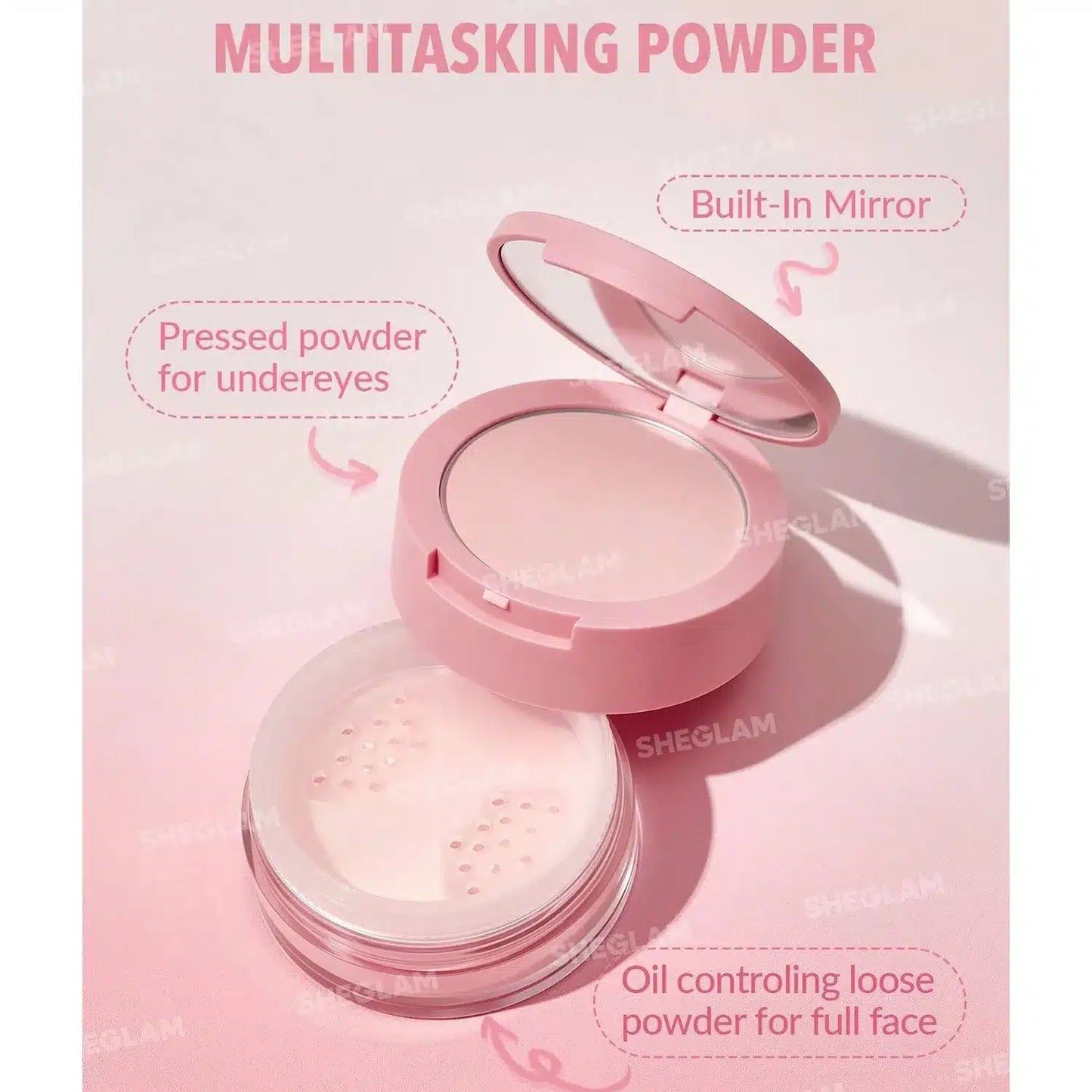SHEGLAM INSTA-READY FACE POWDER DUO